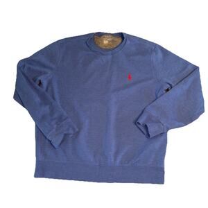 Polo Ralph Lauren Performance Sweatshirt Mens Medium Blue Crewneck Pullover